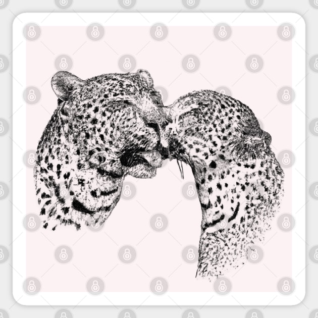 Leopard Couple Sticker by AngelsWhisper